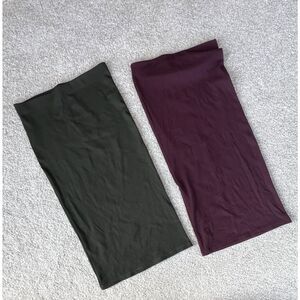 2 NWOT Bershka Stretchy Pencil Skirts Size XS from Barcelona